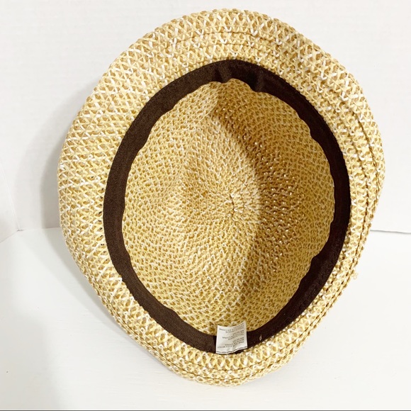 Cappelli Straw Brimmed Hat with Grosgrain Ribbon Band Accent and Inner Head Band - Picture 9 of 10